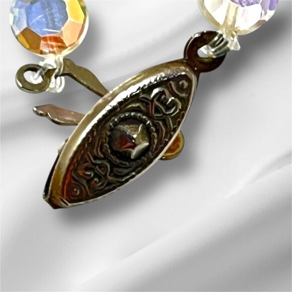 Pastel and Clear Bead Necklace, Very Pretty, Perfect for Spring and Easter, 17" - Picture 5 of 5